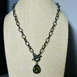 Paparazzi So Sorority Green Short Toggle Necklace